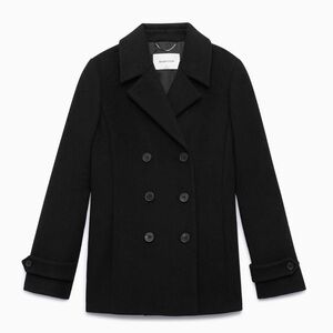 Aritzia Babaton Tarquin Wool Cashmere Coat ** Button Flaw **